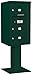 Salsbury Industries 3408S-03GRN 4C Pedestal Mailbox, Green