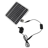 Valixirant 30 W – Teich bürstenloser DC 12 V Solarpanel 800 l/h Rate inklusive Höhe anpassbar Set Steuerung monokristalliner Motorlift mit Gartenbewässerung Aus- Umwälzschalter