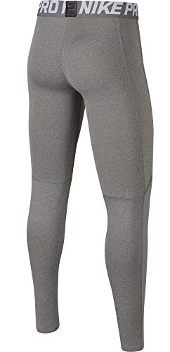 Nike Boys' Pro Dri-Fit Training Tights (Dark Heather Grey, Large)2