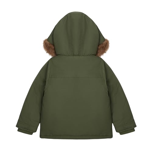 Image of Carter's Boys' Warm Winter Parka Hooded Jacket