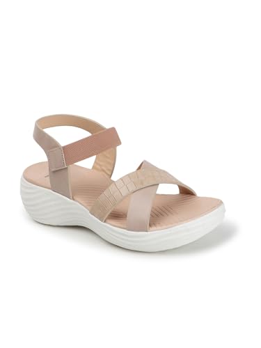 Image of Carlton London women's Lightweight Comfort Wedge Heel Slingback Sandals