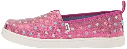 Toms Girls Alpargata Loafer Flat, Dark Fuchsia Glimmer Hearts, Us1 Youth #TOP7