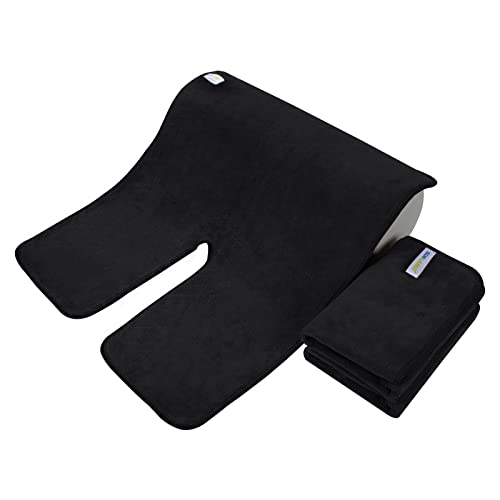 SINLAND Microfiber Esthetician Towels for Facials Mask Removing Face Wrap Soft Facial Cloth with Split Design Spa Towels for Facial Steam Massage and Cleansing 3Pack - Image 3