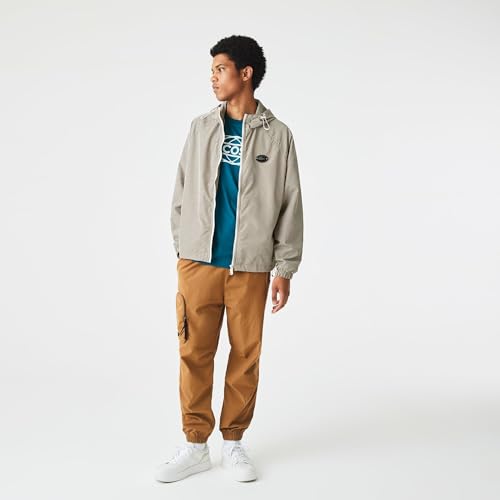 Lacoste Men's Short Hooded Check Twill Jacket2