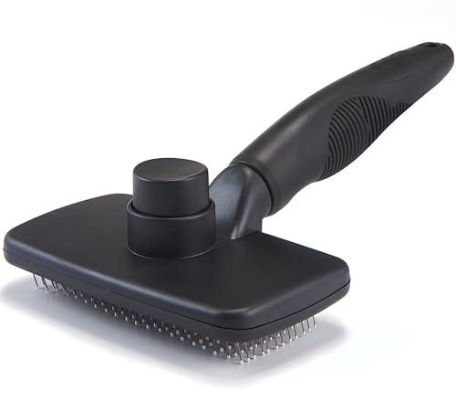 OEFEO Self Cleaning Slicker Brush for Dogs& Cats, Skin Friendly Grooming Brush for Shedding...