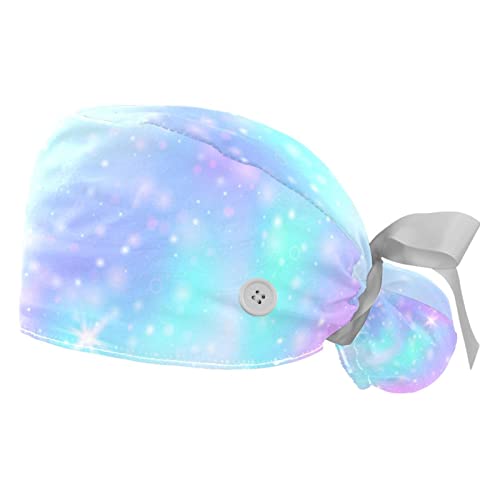 Casquettes de travail ajustables anti-transpiration à motif galaxie