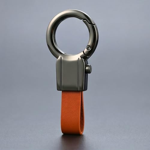 Image of THE MEN THING - Stylish Multicolor Stainless Steel Keychain for Men & Boys (CORE LOOP - Brown)