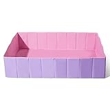 Purple Kids Ball Pit with Storage Bag for Toddlers, Gifts for Baby Girls Boys Dogs as Playpen, Fence, Rectangle Pink Portable & Foldable Ball Pool (Balls Not Included), Rectangle