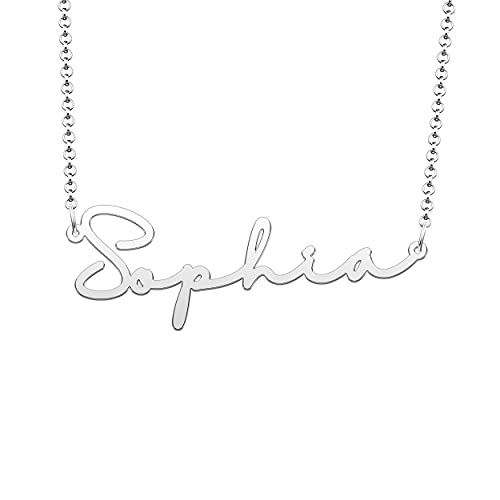 Roy Lopez Name Necklace Personalized Custom Name Necklaces Dainty Nameplate Pendant Gift for Women