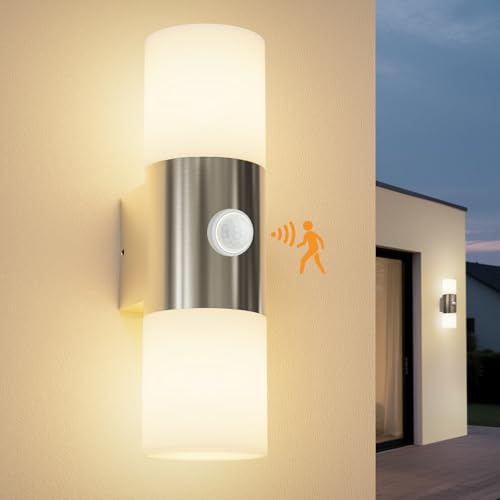Allesgute Aussenlampe mit Bewegungsmelder, Moderne Außenleuchte...