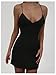 SHENHE Women's Sexy Mini Dress Criss Cross Backless V Neck Bodycon Party Night Dress Black Small