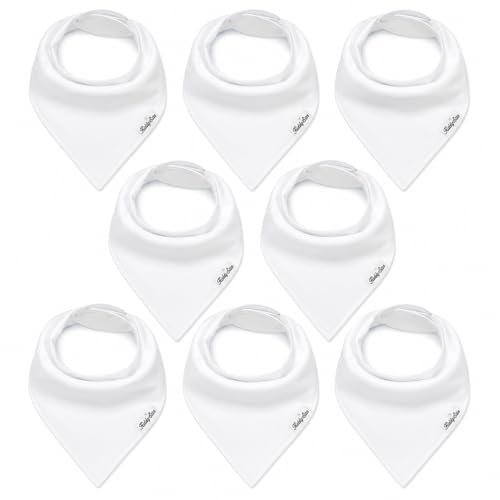 Image of KiddyStar Baby Bibs | Multi-Pack Organic Cotton Bandana Drool Bibs, Soft Absorbent Adjustable Bibs for Boys & Girls