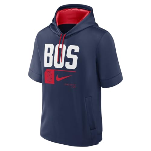 Nike Men's MLB Tri Code Lockup Short Sleeve Pullover Hoodie (US