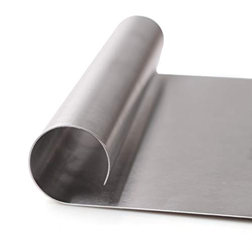Cortador de pizza de aço inoxidável para raspador de massa com escama de medição para cozinhar grelh