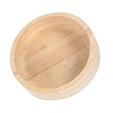 BUGUUYO Holz Hamster Futternapf Aus Langlebigem Massivholz Haustiergerechte Schüssel Für Kleine Tiere Wie Chinchilla Kaninchen Nagetiere Leicht Zu Reinigen Täglicher Futterspender Fürs Zuhause