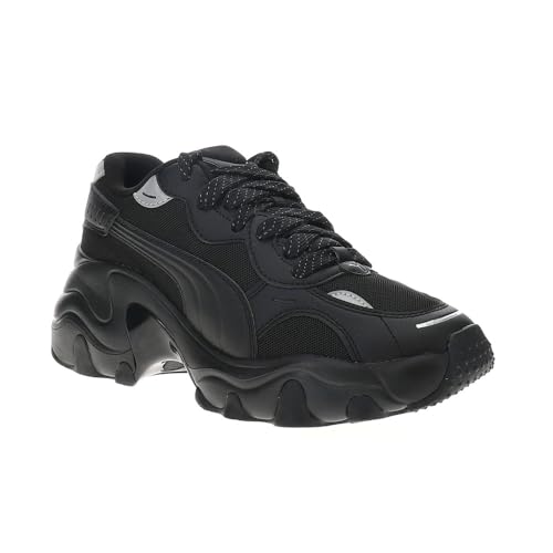 PUMA Womens Pulsar Mesh V2 Lace Up Sneakers Shoes Casual - Black - Size 7 M2