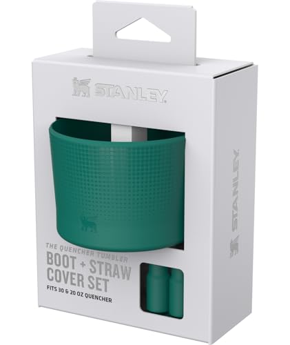 Image of Stanley Quencher Boot and Straw Cover Cap | Anti-Slip Silicone Protector for 20 & 30 oz Tumbler with Handle | Accessory Set for Stainless Steel Drinking Cup | BPA-Free | Alpine