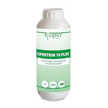 Copyr Cipertrin 10 Plus - Insetticida Antizanzare, Formiche, Scarafaggi e Altri Insetti Striscianti, 1L x 1 Pezzo - Concentrato Emulsionabile Inodore con Cipermetrina, Effetto Residuale
