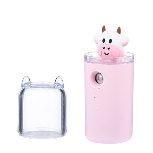 NOLITOY Hidratante Mengniu extractor vacío Buque de vapor equipo mini rociar cuidado personal bruma facial hidratante Spray facial de hidratación Humidificador Material de plastico rosa