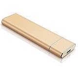 External Hard Drive, Ultra Slim Hard Drive External Portable HDD Type-C Storage Compatible for Mac,...