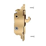 Lengtimo Mortise Lock 45 Degree Keyway with 2 Screws, Sliding Glass Door Lock Replacement, Make Sure