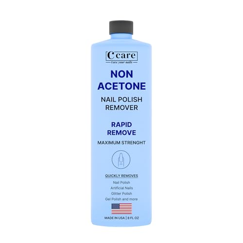 Gentle Touch Non-Acetone Nail Polish Remover | Nourishing Formula | Professional Quality | Rapid Remove | Non-Drying | 8 Fl oz