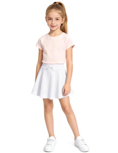 Image of BOOPH 2 Pack Girls Skirts Toddler Athletic Uniform Skorts with Pockets