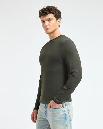 Image of Wellbi Full Sleeve T-Shirts for Men | Black | Breathable Eco-Friendly Bamboo Blend for All-Day Comfort | Ideal for Travel, Gym, or Casual Wear | Machine Washable