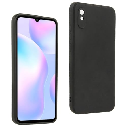 Cover in Gel TPU Nera per XIAOMI REDMI 9A - 9AT, Ultra Sottile 0,33 mm, Morbido Flessibile, Custodia Silicone