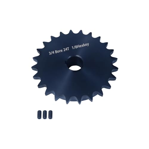 #40 Sprocket 24T 3/4" Bore Hardened Black Oxide