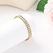 KLSURPRISE2 Tennis Bracelets for Women – Elegant Cuban Link Bracelet with 18k Gold Plated 3mm Cubic Zirconia Gold Bracelets Stackable Fashion Jewelry Wedding Prom Gift (Gold)