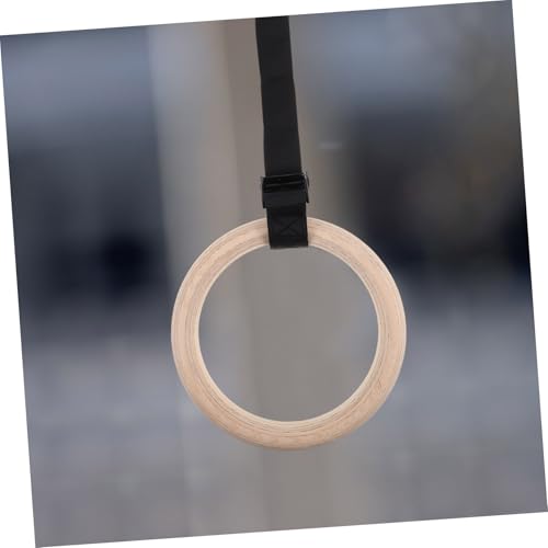 Anillas de gimnasia de madera con correas ajustables miniatura 5
