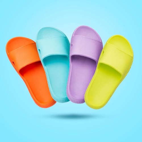 Chinelo Nuvem Polo London Club Original Sandália Slide Ortopética em EVA Confort, Feminino (Azul cla