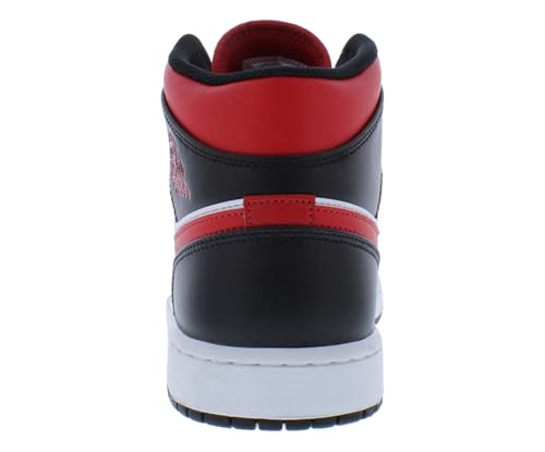 Nike Air Jordan 1 Mid - Black / Fire Red / White4