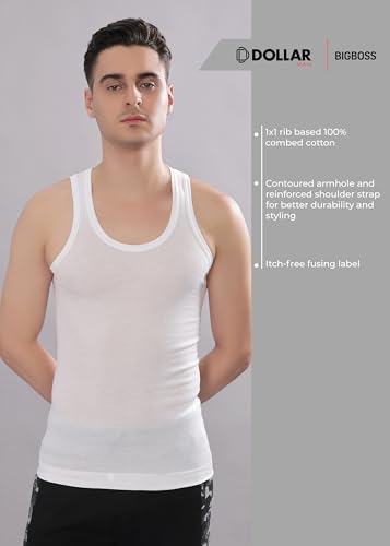 Image of Dollar Bigboss Men's Solid Regular Fit Vest