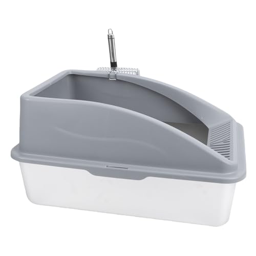 Arenero de acero inoxidable para gatos grande miniatura 7