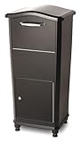Architectural Mailboxes 6900B-10 Elephantrunk Parcel Drop Box, Black, Cast Aluminum - Quantity 1