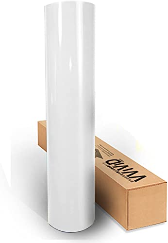Image of White High Gloss Realistic Paint-Like Microfinish Vinyl Wrap Roll with VViViD XPO Air Release Technology (9ft x 5ft)