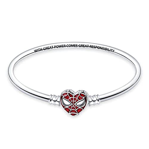 HappyStar-925-Sterling-Silver-Snake-Chain-Bracelet-Fully-compatible-with-Pandora-charms-With-Mickey-Mouse-head-Clasp-Charm-Bracelets-Gifts-for-Teen-Women