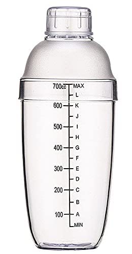 خلاط شيكر شفاف للقهوة سعة 700 مل من ميبرو، شفاف