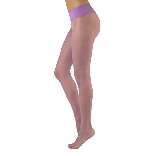 Image of CALZITALY Seamless Sheer Tights, Comfortable Waistband, 15 Denier Pantyhose Multi Colors Made in Italy
