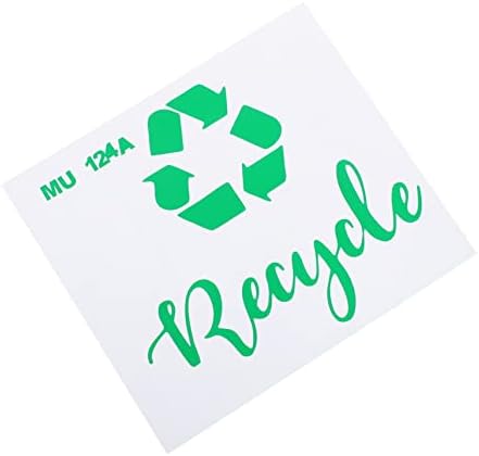 OKUMEYR 1pc Garbage Classification Mark Compost Trash Can Sticker Labels Sticker Paper Matte Trash Bin Logo Sticker Garbage Can Trash Can Recycling Sign Trash Sorting Label Sticker PVC