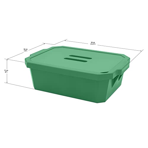 Seau à glace 9L Magic Touch 2 vert avec couvercle Bel-Art - 2