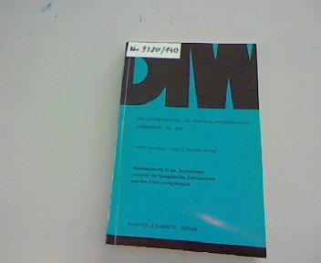 Neuorientierung in den Beziehungen zwischen der Europaeischen Gemeinschaft und den Entwicklungslaendern