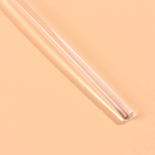 UPKOCH 6Pcs Long Handle Glass Spoons Tea Spoons Coffee Spoon Clear Stirring Spoons Tableware for Mixing Milk Tea Dessert Ice Cream Home Kitchen