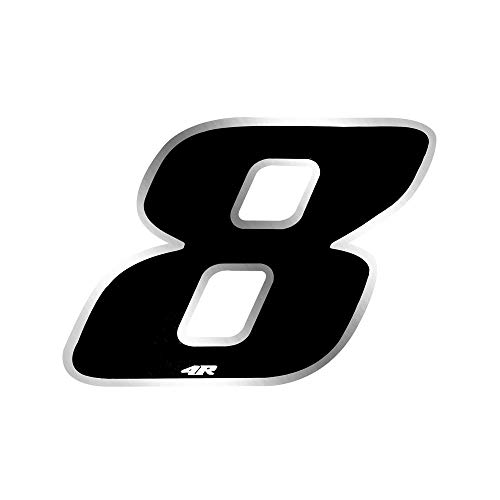 Image of Quattroerre Racing Number 8 Anodized Small, Black