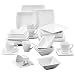 Produktbild MALACASA, Serie Blance, 36 TLG. CremeWeiß Porzellan Kombiservice Tafelservice Kaffeeservice mit MüsliSchälen für 6 Personen