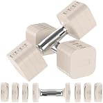 Adjustable Dumbbell Set of 2, 4 in 1 Weights Dumbbells Set for Women/Men, Hand Weights Set for Home Gym Strength Training (Each 4.4lb, 6.6lb, 8.8lb, 11lb)