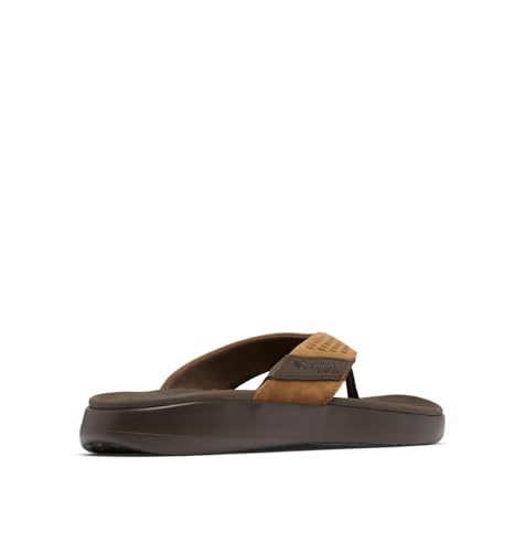 Columbia Mens Boatside Flip Lea, Tundra/Light Brown, 11