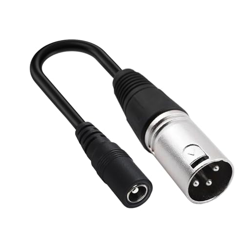 Câble XLR Mâle 3 Broches depuis DC 5.5x2.1 pour Charge Électrique Stable